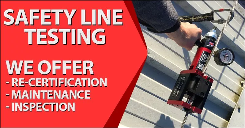 Safety Line Testing Wakefield Industrial Roofing - Wakefield, West Yorkshire